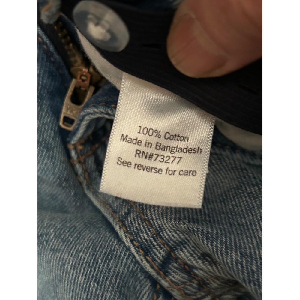 SO Girls Two-Tone Wide Leg Jeans Light Wash Blue Denim Size 10 High Waisted.J-72 - Picture 7 of 10